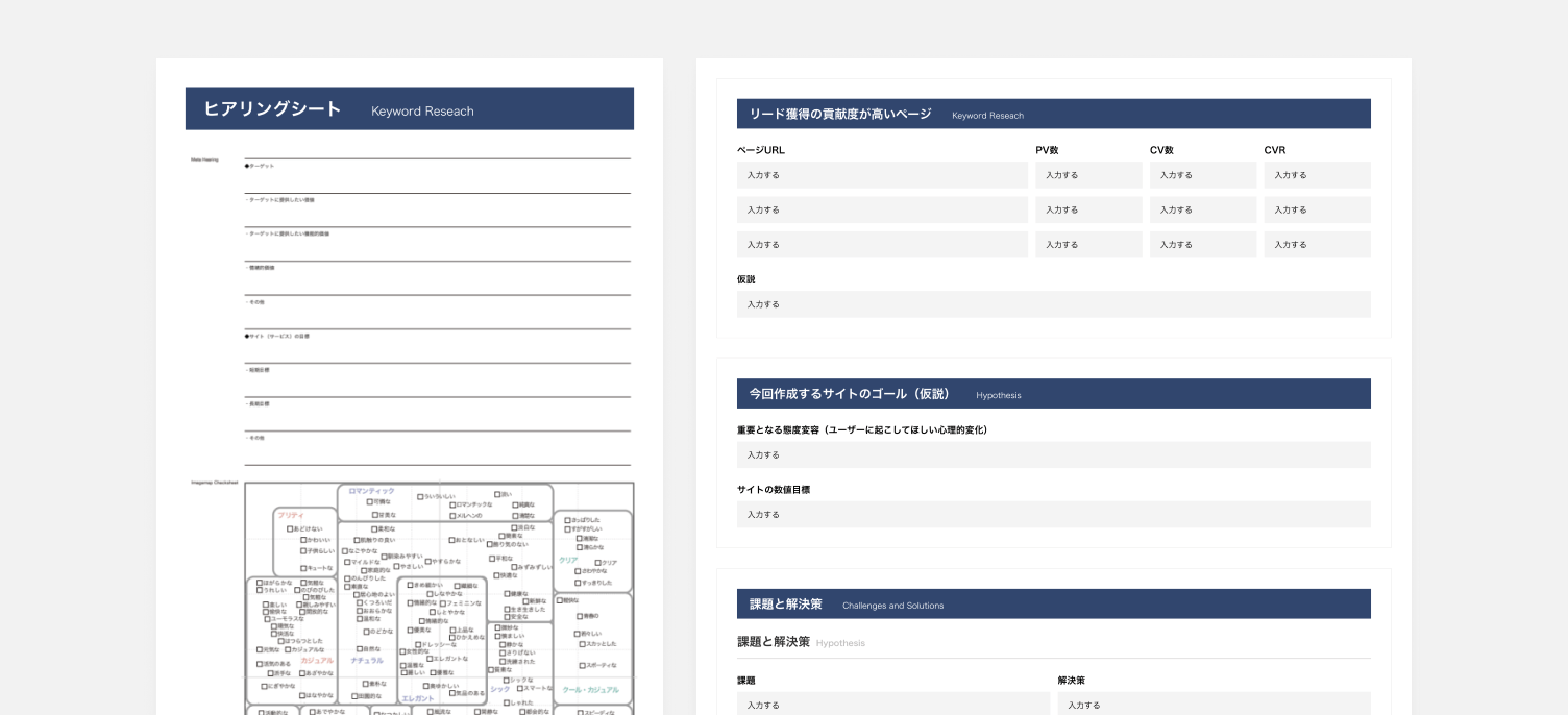 戦略コンセプトのアウトプット例
