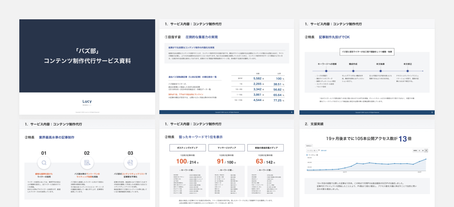 高品質サイトの成果物イメージ