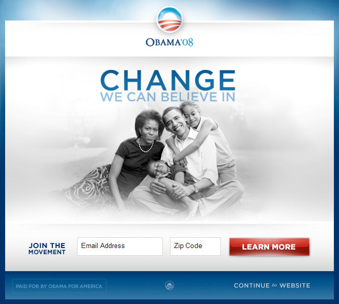 オバマ大統領選挙サイト