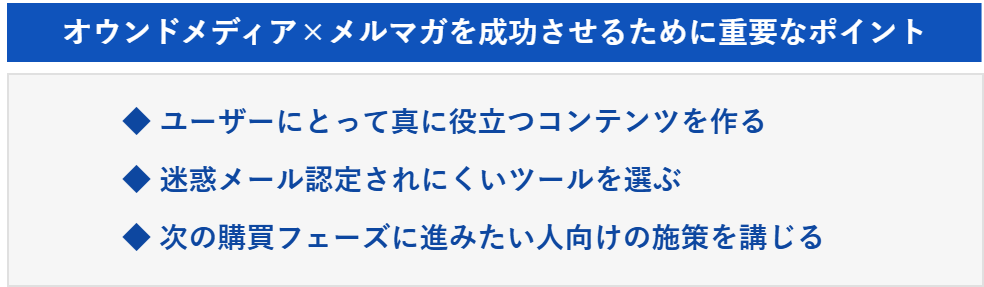 オウンドメディア×メディアを成功させるために重要なポイント