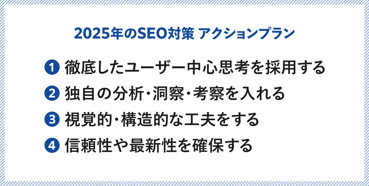 2025年のSEO対策アクションプラン