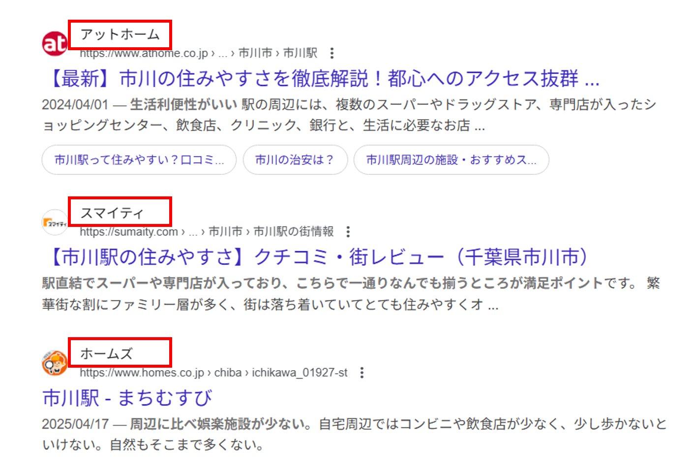Google検索の結果