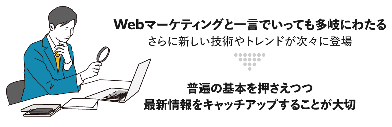 Webマーケティングと一言にいっても多岐にわたる