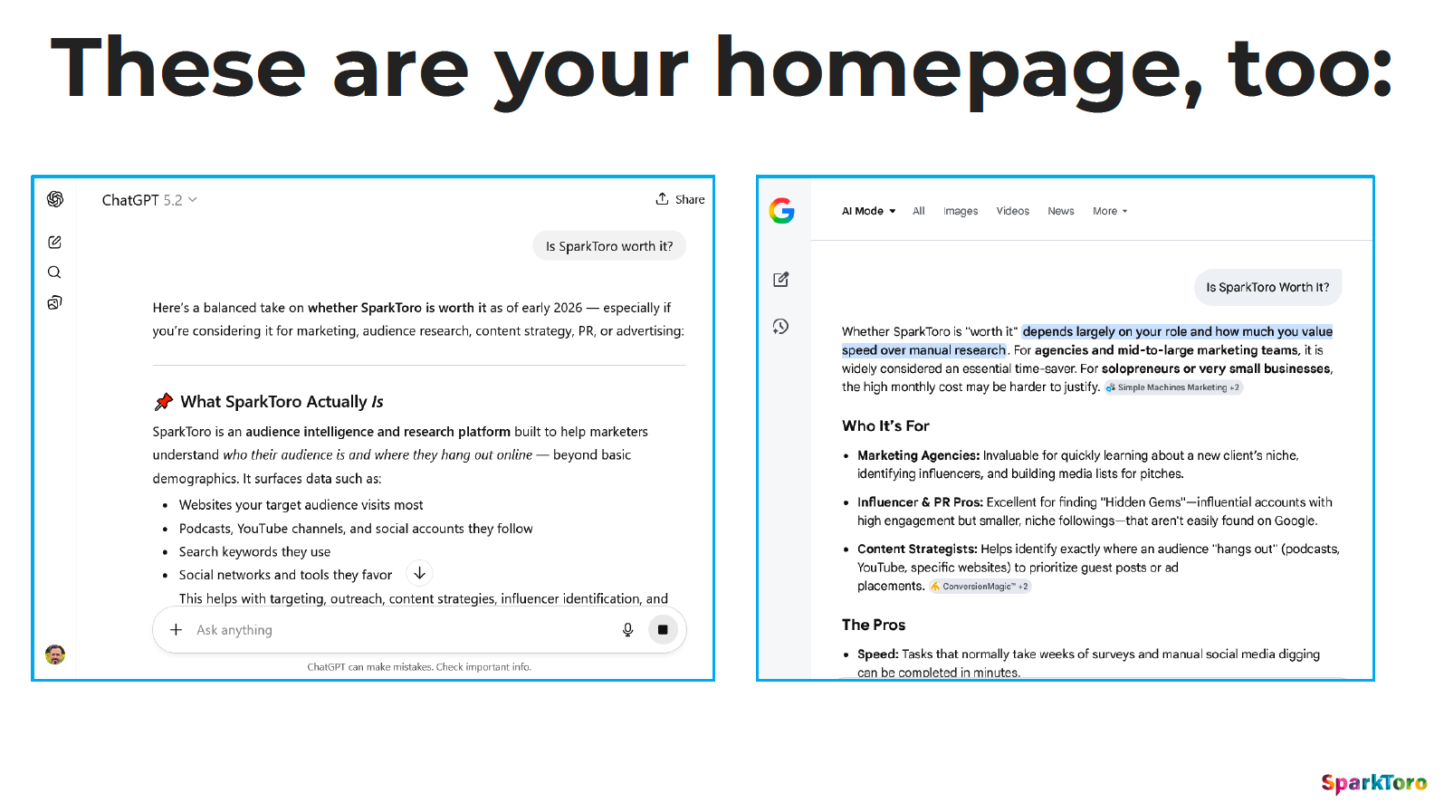 These are your homepage, too: